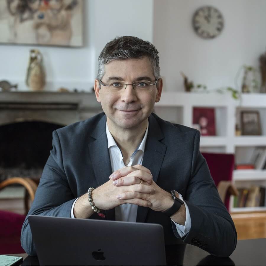 dr. Aleksander Šinigoj in Martin Korošec skupaj na webinarju VEDEželjni